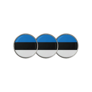Golf Ball Marker with Flag of Estonia