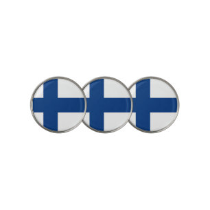 Golf Ball Marker with Flag of Finland