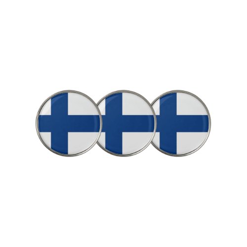 Golf Ball Marker with Flag of Finland