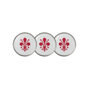 Golf Ball Marker with Flag of Florence, Italy
