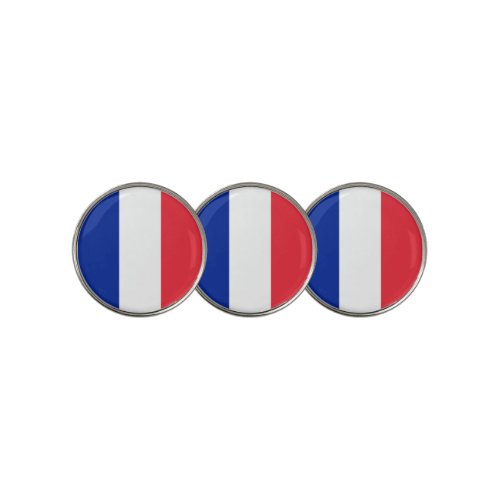 Golf Ball Marker with Flag of France