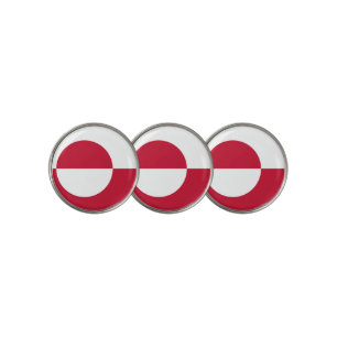 Golf Ball Marker with Flag of Greenland