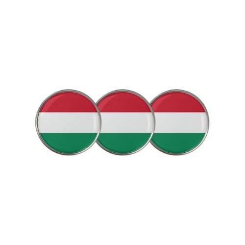 Golf Ball Marker with Flag of Hungary