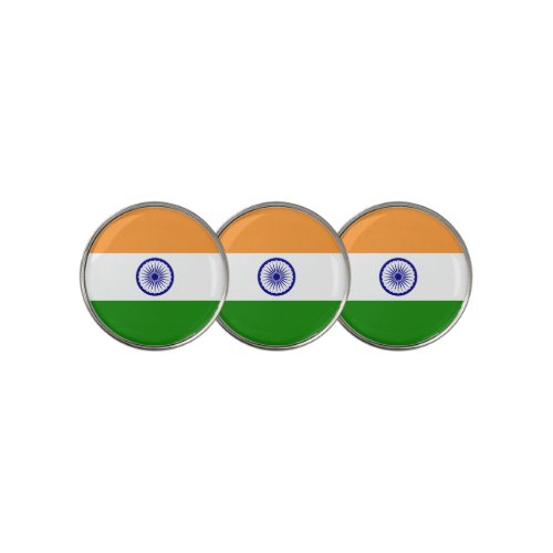 Golf Ball Marker with Flag of India