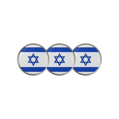 Golf Ball Marker with Flag of Israel