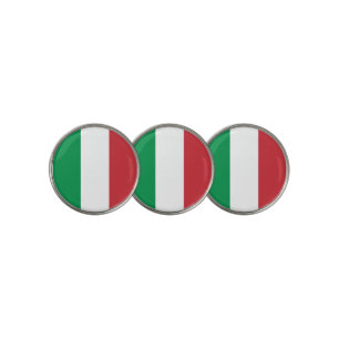 Golf Ball Marker with Flag of Italy