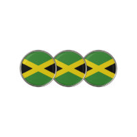 Golf Ball Marker with Flag of Jamaica