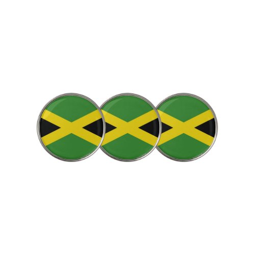 Golf Ball Marker with Flag of Jamaica