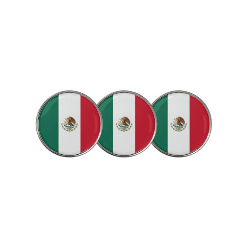 Golf Ball Marker with Flag of Mexico