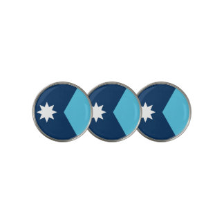 Golf Ball Marker with Flag of Minnesota, USA