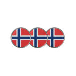 Golf Ball Marker With Flag Of Norway at Zazzle