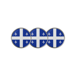 Golf Ball Marker with Flag of Quebec