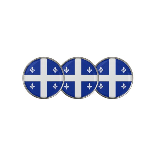 Golf Ball Marker with Flag of Quebec