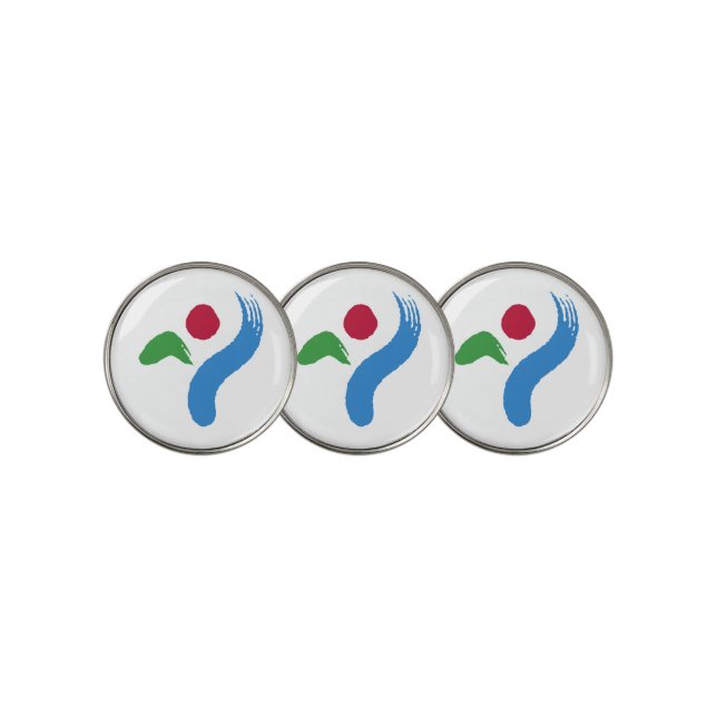 Golf Ball Marker with Flag of Seoul (3 Up)