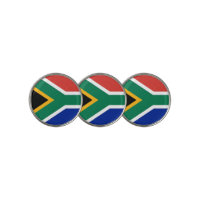 Golf Ball Marker with Flag of South Africa