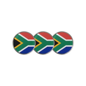 Golf Ball Marker With Flag Of South Africa by AllFlags at Zazzle