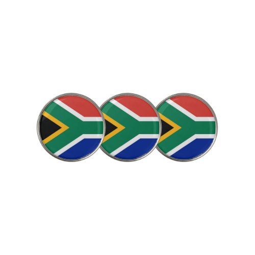 Golf Ball Marker with Flag of South Africa