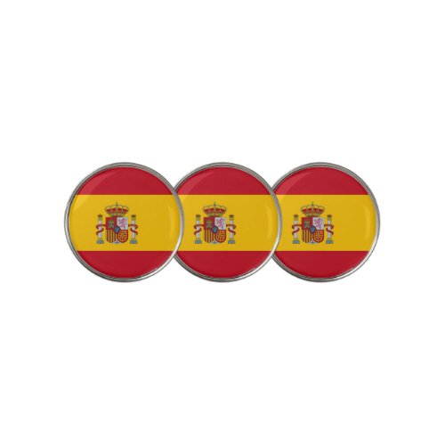 Golf Ball Marker with Flag of Spain