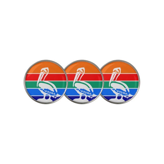 Golf Ball Marker with Flag of St. Petersburg (3 Up)