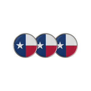 Golf Ball Marker with Flag of Texas, USA