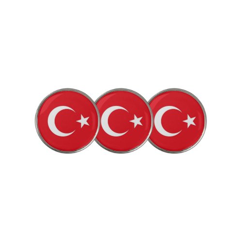 Golf Ball Marker with Flag of Turkey