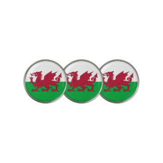 Golf Ball Marker with Flag of Wales