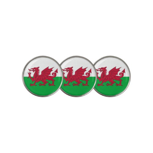 Golf Ball Marker with Flag of Wales