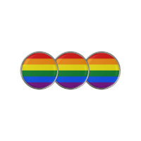 Golf Ball Marker with Pride Flag of LGBT