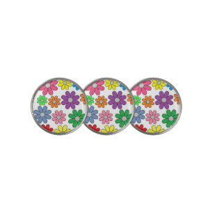 Golf Ball Markers - Crazy Daisies!