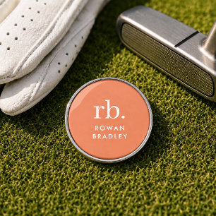 Golf Ball Markers   Custom Monogram Golfer Gift