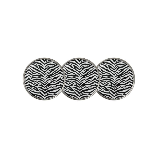 Golf Ball Markers-Zebra Print Marker (3 Up)