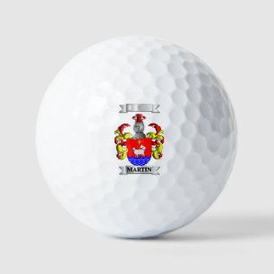 Golf Ball Martin Surname And Shield