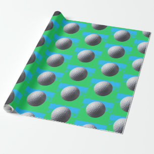 Golf Ball matte wrapping paper medium