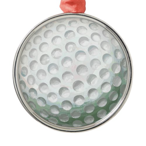 Golf Ball Metal Ornament