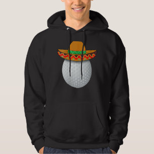 Golf Ball Mexican Sports Cinco De Mayo Mexican Fie Hoodie