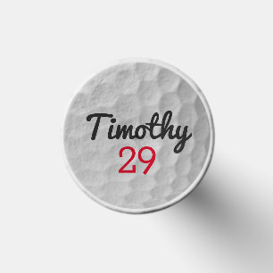 Golf Ball Monogram - Add Year or Other Number Golf Tees