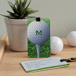 Golf Ball Monogram Golf Bags Luggage Tag<br><div class="desc">Add your initial to the golf ball and your contact details on the reverse and off you go for your round of golf. A useful gift for any time of year and not just golf season. Suitable for all golfing bags and Dads who love the game. Check out the collection...</div>