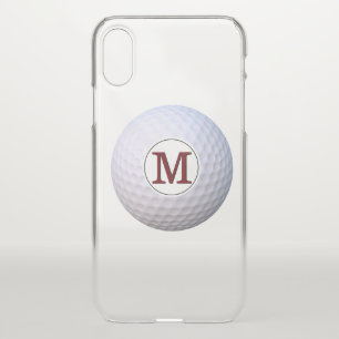 Golf Ball Monogram Golfer On The Greens iPhone X Case