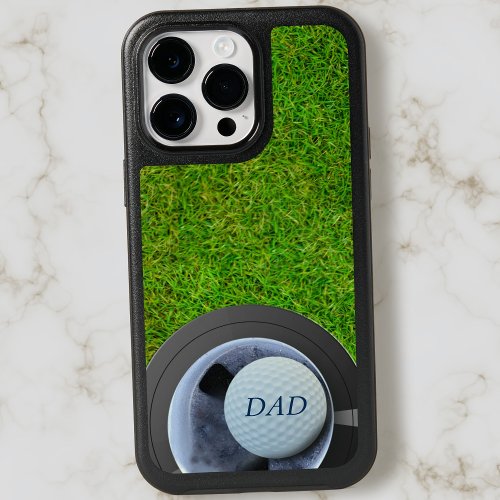 Golf Ball Monogram Hole in One Green Golfer Sports OtterBox iPhone 14 Pro Max Case