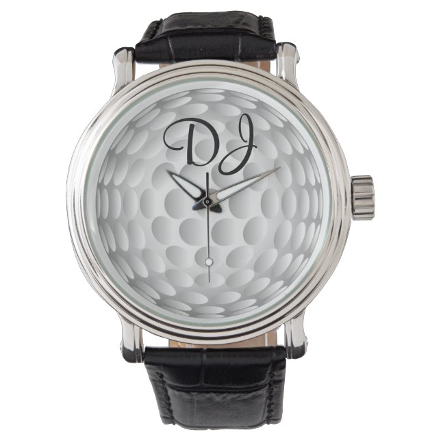 Golf ball, monogram, watch (Front)
