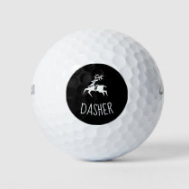 Golf Ball Named Dasher| Cute Reindeer Emoji / Icon