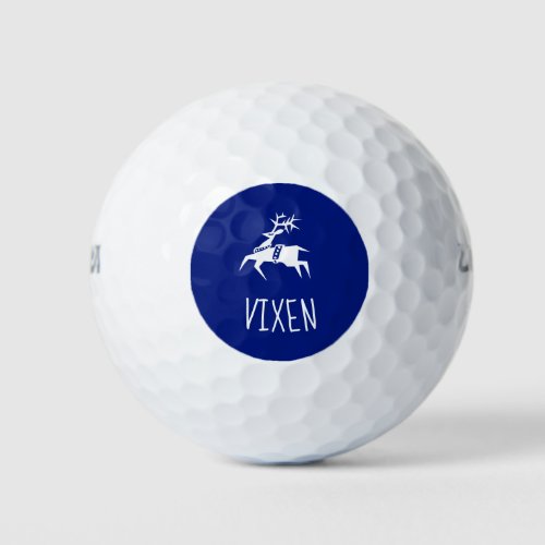 Golf Ball Named Vixen  Cute Reindeer Emoji  Icon