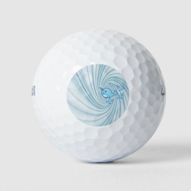 Golf Ball Narwhal Blue (Front)