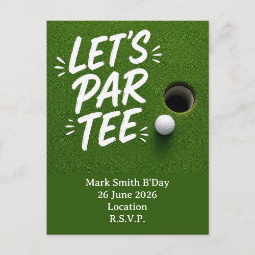 Golf Ball Next to Hole on Green Putting Grass  Postcard