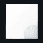 Golf Ball Notepad<br><div class="desc">Golf Ball Notepad
Customizable Background.
Choose the background color you want by clicking Customize it - Edit - Background.</div>