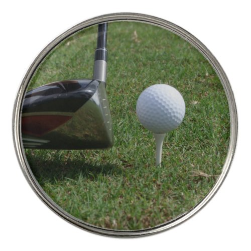 Golf ball on a tee Best Golf Ball Marker