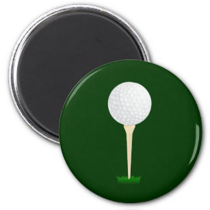 Golf Ball on a Tee Magnet