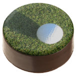 Golf Ball on Golf Green Chocolate Dipped Oreo