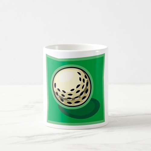 Golf Ball On Green Coffee Mug