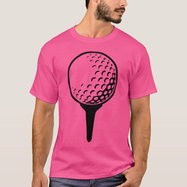 Golf Ball On T-Shirt (Front)